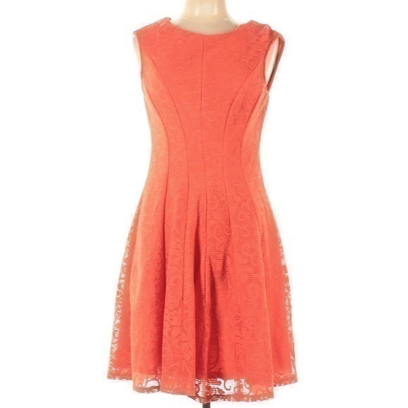 Cb Fit & Flare Pleated Dress